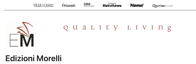 Tutto pronto al Salone del Mobile.Milano per l'edizione 2024. Edizioni Morelli lancia il nuovo payoff Quality Living
