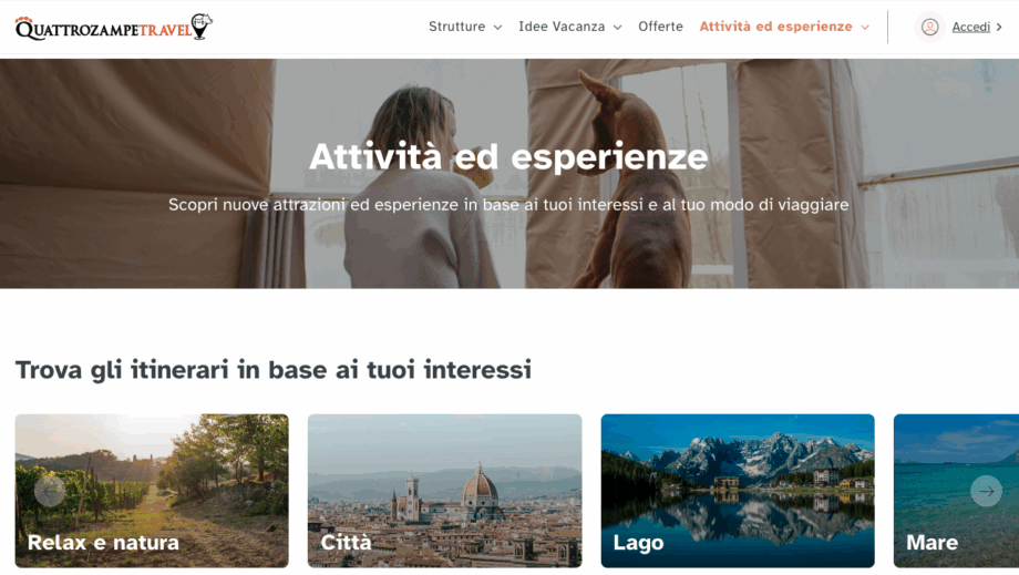 Nasce il nuovo Quattrozampe Travel: la piattaforma per viaggiare con i propri animali in modo semplice, sicuro e consapevole